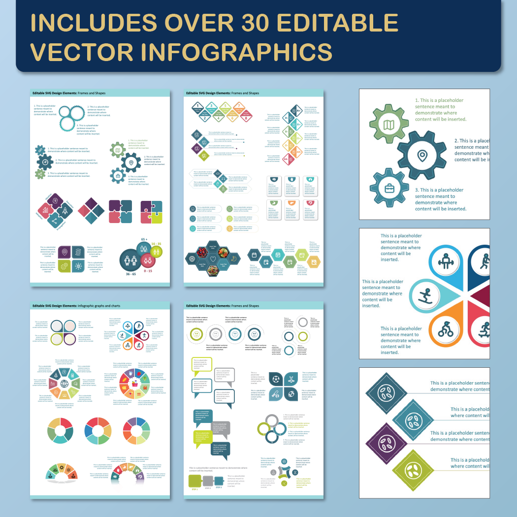 48 x 36 Landscape PowerPoint Template – Data 01