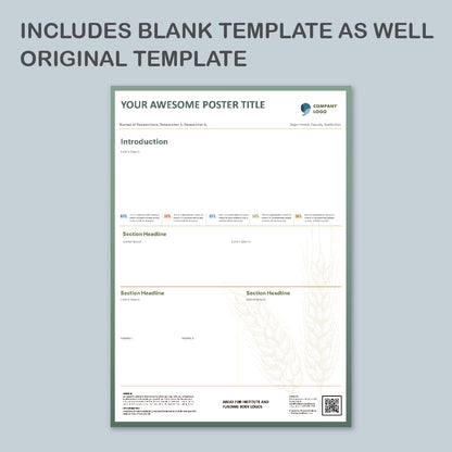 A0 Portrait PowerPoint Template – Commerce 03