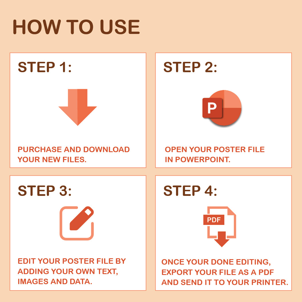 A0 Portrait PowerPoint Template – Wellness 03