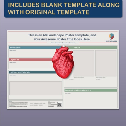 A0 Landscape PowerPoint Template – Biology 05
